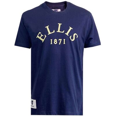 T-shirt Bleu Marine Ellis Rugby 1871 S male - Publicité T-shirt Bleu Marine Ellis Rugby 1871 S male - Publicité