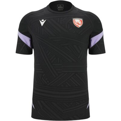 T-Shirt d'Entraînement Gloucester Rugby Noir 25/26 - Macron S male - Publicité T-Shirt d'Entraînement Gloucester Rugby Noir 25/26 - Macron S male - Publicité