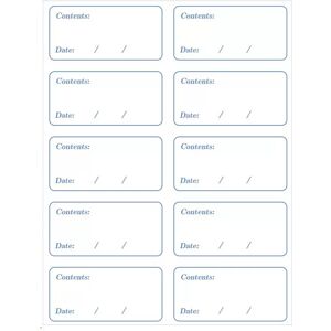 INF Étiquettes de Date Bleues - HMRQ4 (20 Pièces) - Publicité INF Étiquettes de Date Bleues - HMRQ4 (20 Pièces) - Publicité