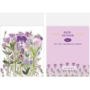INF Autocollants floraux transparents pour le journaling DIY Multicolore 2 - Publicité INF Autocollants floraux transparents pour le journaling DIY Multicolore 2 - Publicité