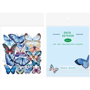 INF Papillon Amour DIY Autocollants de Journal - 40 Pièces en PET Transparent Bleu - Publicité INF Papillon Amour DIY Autocollants de Journal - 40 Pièces en PET Transparent Bleu - Publicité