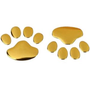 INF Lot de 10 Autocollants Décoratifs 3D pour Voiture - Motifs Pattes Créatives Or - Publicité INF Lot de 10 Autocollants Décoratifs 3D pour Voiture - Motifs Pattes Créatives Or - Publicité