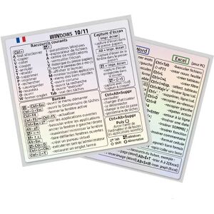 INF Autocollants de Raccourcis Clavier Français pour Windows - Améliorez Votre Productivité - Publicité INF Autocollants de Raccourcis Clavier Français pour Windows - Améliorez Votre Productivité - Publicité