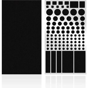 INF Autocollants de gradation de lumière LED (paquet de 2): Couvertures noires carrées et en forme de 100 - Publicité INF Autocollants de gradation de lumière LED (paquet de 2): Couvertures noires carrées et en forme de 100 - Publicité