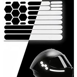 INF Autocollants Réfléchissants pour Casque - Pack 2, PET Noir Haute Visibilité - Publicité INF Autocollants Réfléchissants pour Casque - Pack 2, PET Noir Haute Visibilité - Publicité