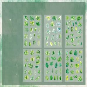 INF Autocollants botaniques vintage Spring Scenery - PET, lot fin 5 feuilles mixtes, 10cm x 18cm - Publicité INF Autocollants botaniques vintage Spring Scenery - PET, lot fin 5 feuilles mixtes, 10cm x 18cm - Publicité
