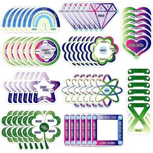 INF Autocollants apaisants sensoriels Fleur de diamant 6cm agrandi, lot de 10 - Surface texturée auto-adhésive pour anxiété et - Publicité INF Autocollants apaisants sensoriels Fleur de diamant 6cm agrandi, lot de 10 - Surface texturée auto-adhésive pour anxiété et - Publicité