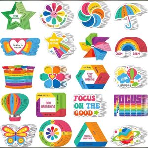 INF Lot de 20 autocollants sensoriels apaisants – motifs galet, parapluie et moulinet, textures mixtes, 5cm auto-adhésifs - Publicité INF Lot de 20 autocollants sensoriels apaisants – motifs galet, parapluie et moulinet, textures mixtes, 5cm auto-adhésifs - Publicité