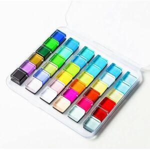 INF Aimants magnétiques en verre cristal pour réfrigérateur 48 pièces - Résine mosaïque 36 couleurs DIY décoratifs - Publicité INF Aimants magnétiques en verre cristal pour réfrigérateur 48 pièces - Résine mosaïque 36 couleurs DIY décoratifs - Publicité