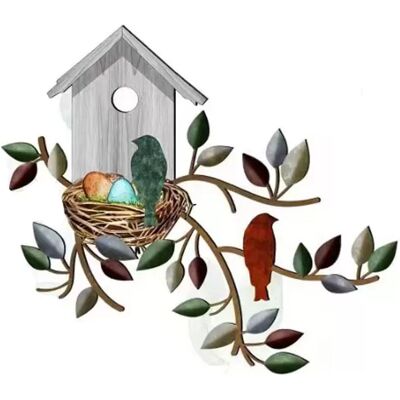 INF Décoration murale en métal – Silhouette d'oiseaux amoureux model 1 Multicolore Modèle 4 - Publicité INF Décoration murale en métal – Silhouette d'oiseaux amoureux model 1 Multicolore Modèle 4 - Publicité