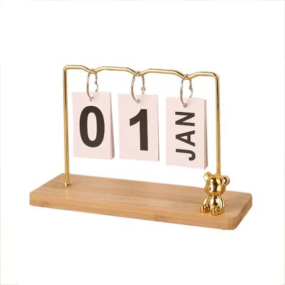 INF Calendrier Perpétuel Ornemental en Métal Minimaliste Moderne Jaune - Publicité INF Calendrier Perpétuel Ornemental en Métal Minimaliste Moderne Jaune - Publicité