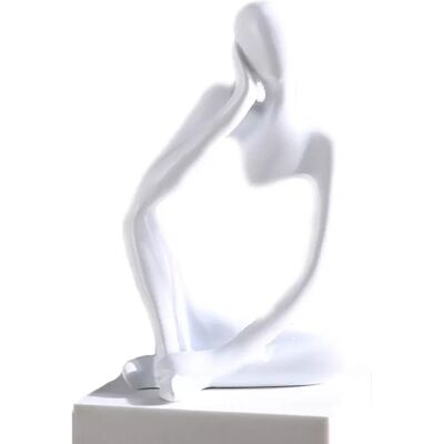 INF Figurine de penseur abstrait – Décoration d'intérieur moderne Blanc - Publicité INF Figurine de penseur abstrait – Décoration d'intérieur moderne Blanc - Publicité