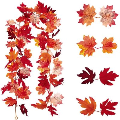 INF Guirlande de Vigne Artificielle de Feuilles d'Érable - Double Face, Lot de 2 - Idéale pour Mariages, Décoration Intérieure - Publicité INF Guirlande de Vigne Artificielle de Feuilles d'Érable - Double Face, Lot de 2 - Idéale pour Mariages, Décoration Intérieure - Publicité