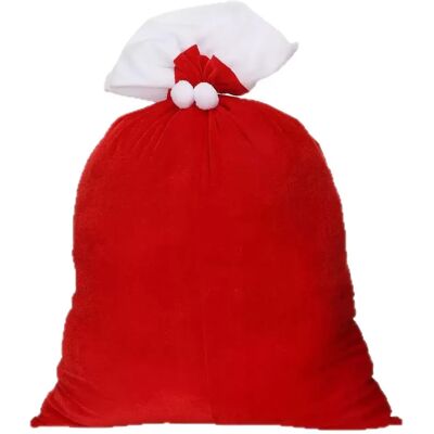 INF Grand Sac Cadeau de Noël en Velours Père Noël - 100x70cm, Sac Festif - Publicité INF Grand Sac Cadeau de Noël en Velours Père Noël - 100x70cm, Sac Festif - Publicité