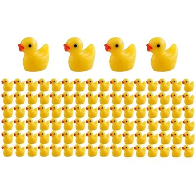 INF 100 Pièces Canards Jaunes en Résine, Accessoires de Bricolage - Publicité INF 100 Pièces Canards Jaunes en Résine, Accessoires de Bricolage - Publicité