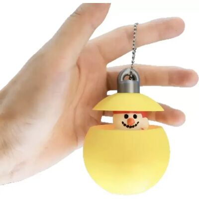 INF Ornement de Noël Bonhomme de Neige Festif - Décoration Suspendue en Plastique pour Fêtes Jaune - Publicité INF Ornement de Noël Bonhomme de Neige Festif - Décoration Suspendue en Plastique pour Fêtes Jaune - Publicité