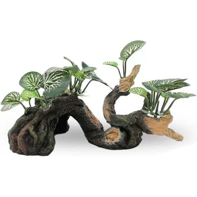 INF Cachette pour reptiles : Grotte en résine verte pour décoration de terrarium - Publicité INF Cachette pour reptiles : Grotte en résine verte pour décoration de terrarium - Publicité