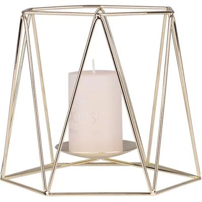 INF Bougeoir Nordique en Fer - Support de Bougie Métallique Minimaliste pour Décoration Intérieure Or - Publicité INF Bougeoir Nordique en Fer - Support de Bougie Métallique Minimaliste pour Décoration Intérieure Or - Publicité