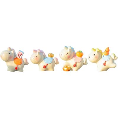 INF Ensemble de Figurines Petit Cheval - Lingot Instantané + Richesse Immédiate + Gourde + Kaki Résine Multicolore 4 pièces - Publicité INF Ensemble de Figurines Petit Cheval - Lingot Instantané + Richesse Immédiate + Gourde + Kaki Résine Multicolore 4 pièces - Publicité