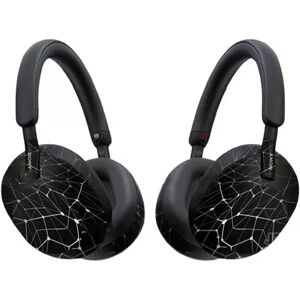 INF Autocollant élégant en PVC pour casque Sony WH-1000XM5 Le noir
