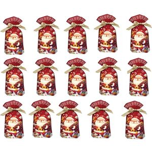 INF Sacs de Noël pour bonbons Flocon de neige Père Noël 23x34cm (Lot de 50) Sacs cadeaux à cordon - Publicité INF Sacs de Noël pour bonbons Flocon de neige Père Noël 23x34cm (Lot de 50) Sacs cadeaux à cordon - Publicité