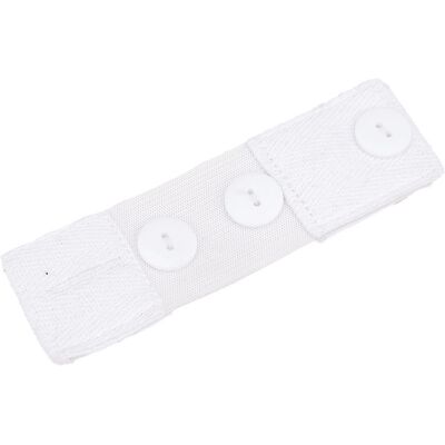 INF Extension de Pantalon de Grossesse 4x15cm - Extension de Ceinture Ajustable pour la Grossesse Blanc - Publicité INF Extension de Pantalon de Grossesse 4x15cm - Extension de Ceinture Ajustable pour la Grossesse Blanc - Publicité