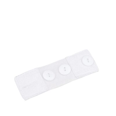 INF Extension de Pantalon de Grossesse (4x12cm) : Ceinture Ajustable pour un Confort Optimal Blanc - Publicité INF Extension de Pantalon de Grossesse (4x12cm) : Ceinture Ajustable pour un Confort Optimal Blanc - Publicité