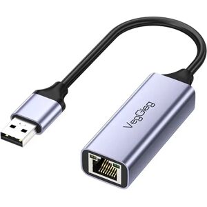 INF Adaptateur USB vers Gigabit Ethernet - Alliage d'Aluminium, Connecteur Réseau Filaire Haute Vitesse 2.5G