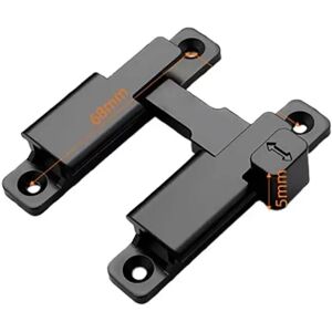 INF Verrou de porte coulissante compatible avec portes à 90°/180° - Installation par perçage avec vis incluses, aluminium Le noir - Publicité INF Verrou de porte coulissante compatible avec portes à 90°/180° - Installation par perçage avec vis incluses, aluminium Le noir - Publicité