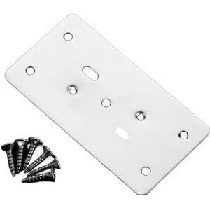 INF Plaque de Réparation de Charnière en Acier Inoxydable avec Vis - Solution de Fixation pour Porte de Meuble - Publicité INF Plaque de Réparation de Charnière en Acier Inoxydable avec Vis - Solution de Fixation pour Porte de Meuble - Publicité