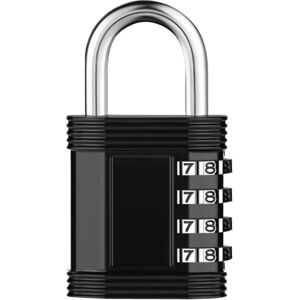 INF Cadenas à combinaison en alliage de zinc - Sécurité sans clé pour bagages, armoires et plus Le noir - Publicité INF Cadenas à combinaison en alliage de zinc - Sécurité sans clé pour bagages, armoires et plus Le noir - Publicité