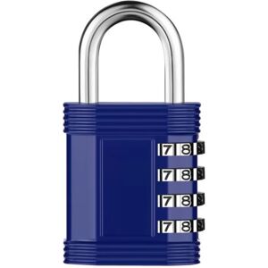 INF Cadenas à combinaison en alliage de zinc - Sécurité sans clé pour bagages, armoires et plus Bleu - Publicité INF Cadenas à combinaison en alliage de zinc - Sécurité sans clé pour bagages, armoires et plus Bleu - Publicité