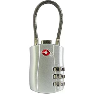 INF Cadenas à câble TSA - Cadenas à combinaison en alliage de zinc pour valises, sacs à dos Argent - Publicité INF Cadenas à câble TSA - Cadenas à combinaison en alliage de zinc pour valises, sacs à dos Argent - Publicité