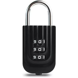 INF Cadenas intérieur automatique en alliage de zinc pour bagages, sacs à dos et armoires Le noir - Publicité INF Cadenas intérieur automatique en alliage de zinc pour bagages, sacs à dos et armoires Le noir - Publicité