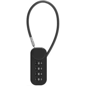 INF Mini Cadenas à Combinaison avec Câble - Alliage de Zinc pour Sacs à Dos, Valises et Trousses Le noir - Publicité INF Mini Cadenas à Combinaison avec Câble - Alliage de Zinc pour Sacs à Dos, Valises et Trousses Le noir - Publicité