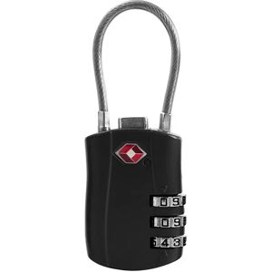 INF Cadenas à câble TSA - Cadenas à combinaison en alliage de zinc pour valises, sacs à dos Le noir - Publicité INF Cadenas à câble TSA - Cadenas à combinaison en alliage de zinc pour valises, sacs à dos Le noir - Publicité