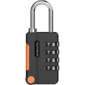 INF Cadenas à combinaison à 4 chiffres - Serrure à mot de passe en alliage de zinc pour bagages, salle de sport et sécurité des Le noir - Publicité INF Cadenas à combinaison à 4 chiffres - Serrure à mot de passe en alliage de zinc pour bagages, salle de sport et sécurité des Le noir - Publicité