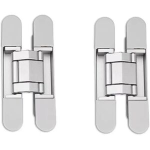 INF Lot de 2 charnières invisibles dissimulées noires - 2 charnières supportent 40kg - 150x25 3D réglable, charnière cachée Argent - Publicité INF Lot de 2 charnières invisibles dissimulées noires - 2 charnières supportent 40kg - 150x25 3D réglable, charnière cachée Argent - Publicité