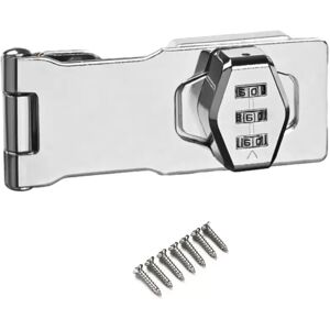 INF Serrure à combinaison 4-inch pour tiroir - Verrou sans clé en alliage de zinc pour armoires de bureau et de rangement, Argent - Publicité INF Serrure à combinaison 4-inch pour tiroir - Verrou sans clé en alliage de zinc pour armoires de bureau et de rangement, Argent - Publicité