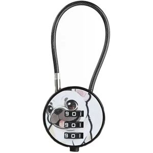 INF Cadenas à combinaison pour bagages et casiers de salle de sport - ABS + alliage de zinc, impression UV multicolore à motifs - Publicité INF Cadenas à combinaison pour bagages et casiers de salle de sport - ABS + alliage de zinc, impression UV multicolore à motifs - Publicité