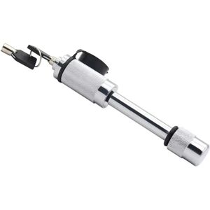 INF Goupille d'attelage antivol - Acier inoxydable, verrou à billes, appui-pour-verrouiller, résistant aux intempéries Blanc - Publicité INF Goupille d'attelage antivol - Acier inoxydable, verrou à billes, appui-pour-verrouiller, résistant aux intempéries Blanc - Publicité