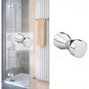 INF Poignée de porte en verre conique double face - Acier inoxydable 304 brossé, tirant conique pour portes en verre (6cm x - Publicité INF Poignée de porte en verre conique double face - Acier inoxydable 304 brossé, tirant conique pour portes en verre (6cm x - Publicité