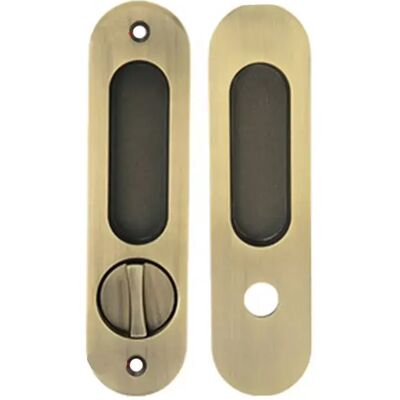 INF Ensemble de Poignée de Porte Coulissante Encastrée avec Serrure à Mortaise Intégrée pour Portes Intérieures Bronze - Publicité INF Ensemble de Poignée de Porte Coulissante Encastrée avec Serrure à Mortaise Intégrée pour Portes Intérieures Bronze - Publicité