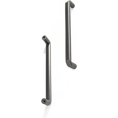 INF Lot de 2 poignées de porte de meuble minimalistes - Alliage de zinc, Gris foncé - Publicité INF Lot de 2 poignées de porte de meuble minimalistes - Alliage de zinc, Gris foncé - Publicité