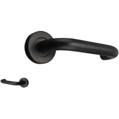 INF Poignées de porte courbes doubles en acier inoxydable - couvercle fendu, vis dissimulées, finition plaquée sous vide Le noir - Publicité INF Poignées de porte courbes doubles en acier inoxydable - couvercle fendu, vis dissimulées, finition plaquée sous vide Le noir - Publicité