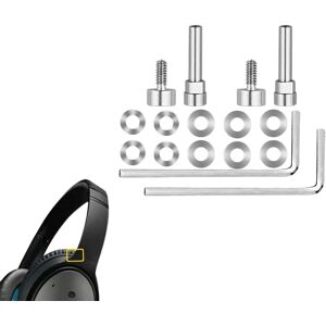 INF Kit de vis de charnière compatible avec Bose QuietComfort 25 (QC25) - Alliage de zinc finition argentée pour remplacement