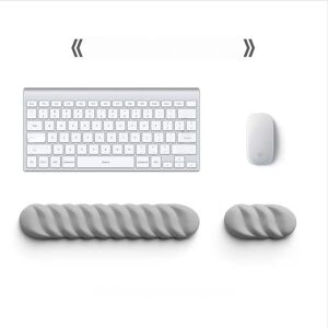 INF Ensemble Repose-Poignets Ergonomique pour Clavier et Tapis de Souris pour Soulager la Fatigue des Mains au Bureau, Gris - Publicité INF Ensemble Repose-Poignets Ergonomique pour Clavier et Tapis de Souris pour Soulager la Fatigue des Mains au Bureau, Gris - Publicité