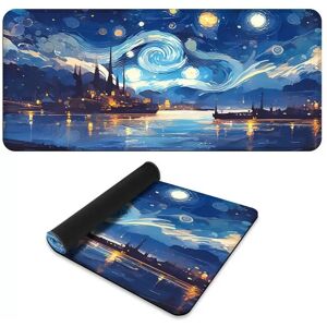 INF Tapis de souris en caoutchouc naturel antidérapant avec bord cousu pour la maison, le bureau et le jeu S - Publicité INF Tapis de souris en caoutchouc naturel antidérapant avec bord cousu pour la maison, le bureau et le jeu S - Publicité