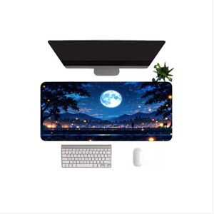INF Tapis de souris paysage au clair de lune en caoutchouc naturel antidérapant pour la maison, le bureau et les jeux Grand - Publicité INF Tapis de souris paysage au clair de lune en caoutchouc naturel antidérapant pour la maison, le bureau et les jeux Grand - Publicité