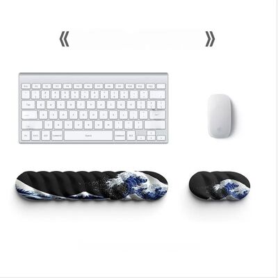 INF Ensemble Repose-Poignets Ergonomique pour Clavier et Tapis de Souris pour Soulager la Fatigue des Mains au Bureau, Multicolore 2 - Publicité INF Ensemble Repose-Poignets Ergonomique pour Clavier et Tapis de Souris pour Soulager la Fatigue des Mains au Bureau, Multicolore 2 - Publicité